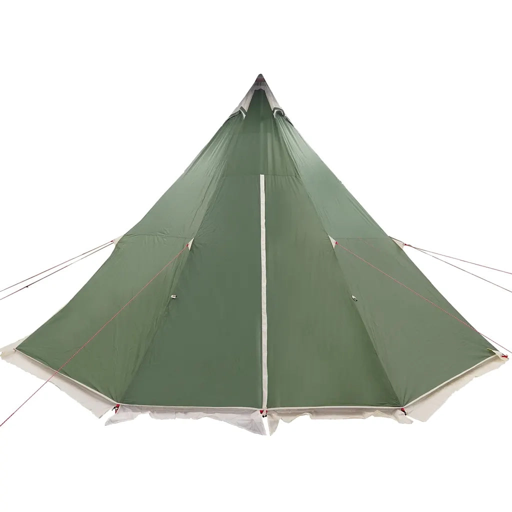 Tenda Familiare Tipi per 8 Persone-Tenda da campeggio Verde Impermeabile 413348