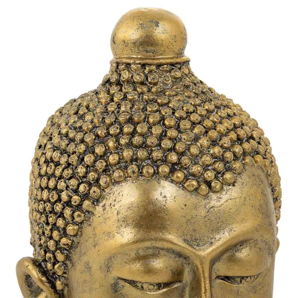 Buddha decorativo in resina dorato 14x13.5x23.5h cm