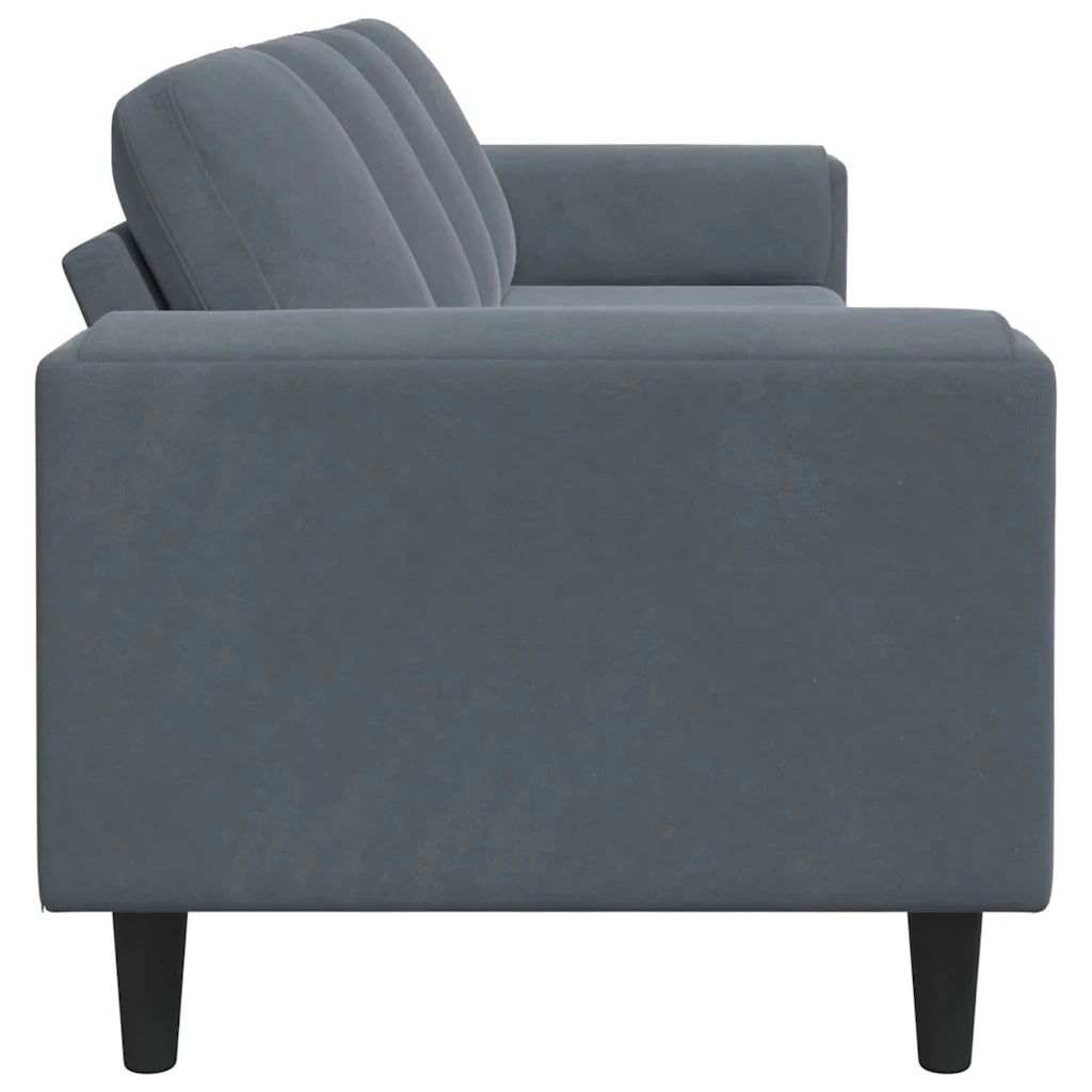 Divano per Soggiorno-Sofa da Soggiorno-Divanetto Grigio scuro 250 x 77 x 76 cm