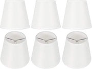 Set di Lampadari per la Casa - 6 pezzi Lampada da Tavolo Piccola Ombreggiatura Lampadario a Goccia Stile Moderno Lampade da Parete Coperture Decorazione per E14 Luce a Incandescenza Lavatrice