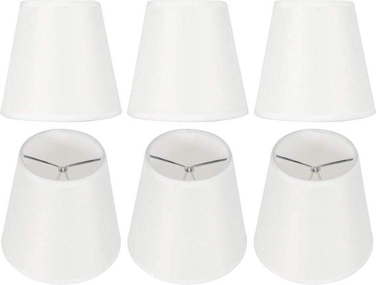 Set di Lampadari per la Casa - 6 pezzi Lampada da Tavolo Piccola Ombreggiatura Lampadario a Goccia Stile Moderno Lampade da Parete Coperture Decorazione per E14 Luce a Incandescenza Lavatrice