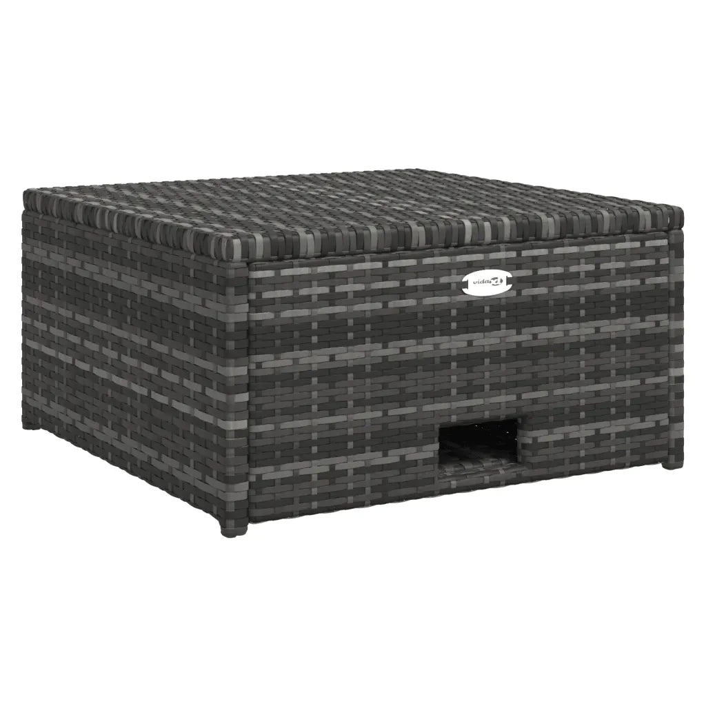 Set Divani da Giardino 4 pz | Set Salotto da Giardino con Cuscini in Polyrattan Grigio