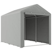 Tenda da giardino per biciclette 1,6x2,2x1,7 m ¨C zephmum ¨C grigio chiaro impermeabile anti-UV