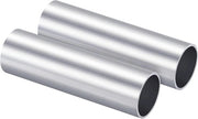 Tubi in Alluminio a Sezione Circolare - 2 Pezzi - Ø30mm - Diametro Interno 27mm - 100mm Lunghezza