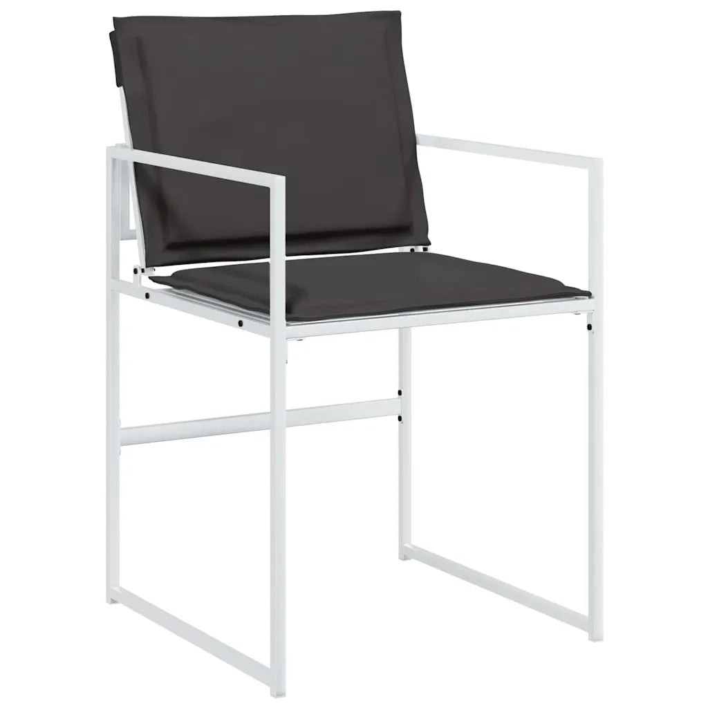 Set da Pranzo per Giardino 5 pcs Bianco