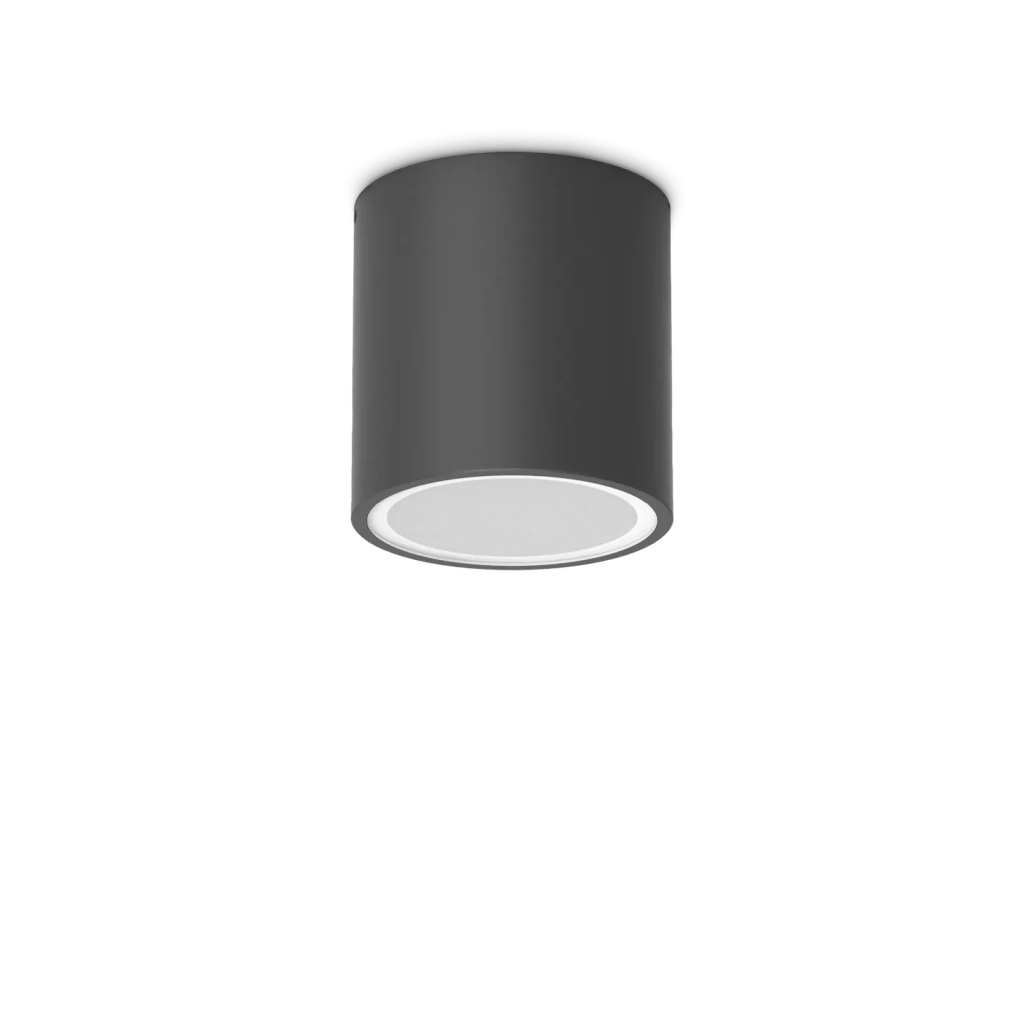 TECHO ROUND FARETTO DA SOFFITTO PER ESTERNO IP54 1 LUCE GU10 D.9CM NERO