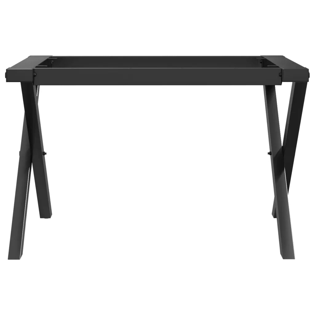 Telaio Gambe a X per Tavolino da Salotto 60x40x38 cm in Acciaio 357896