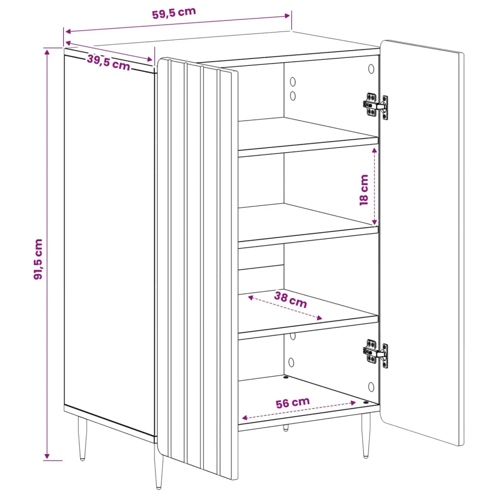 Mobile per scarpe ZWOLLE 59,5 x 39,5 x 91,5 cm Rovere Sonoma 896427