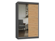 Armadio IGA 120 A/C antracite artisan guardaroba