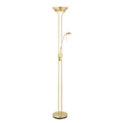 Lampada da terra Rome ottone satinato lettura Endon