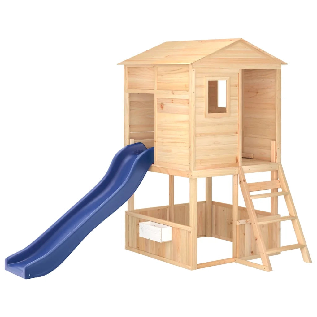 Set da Gioco da Esterno in Legno Massello di Abete