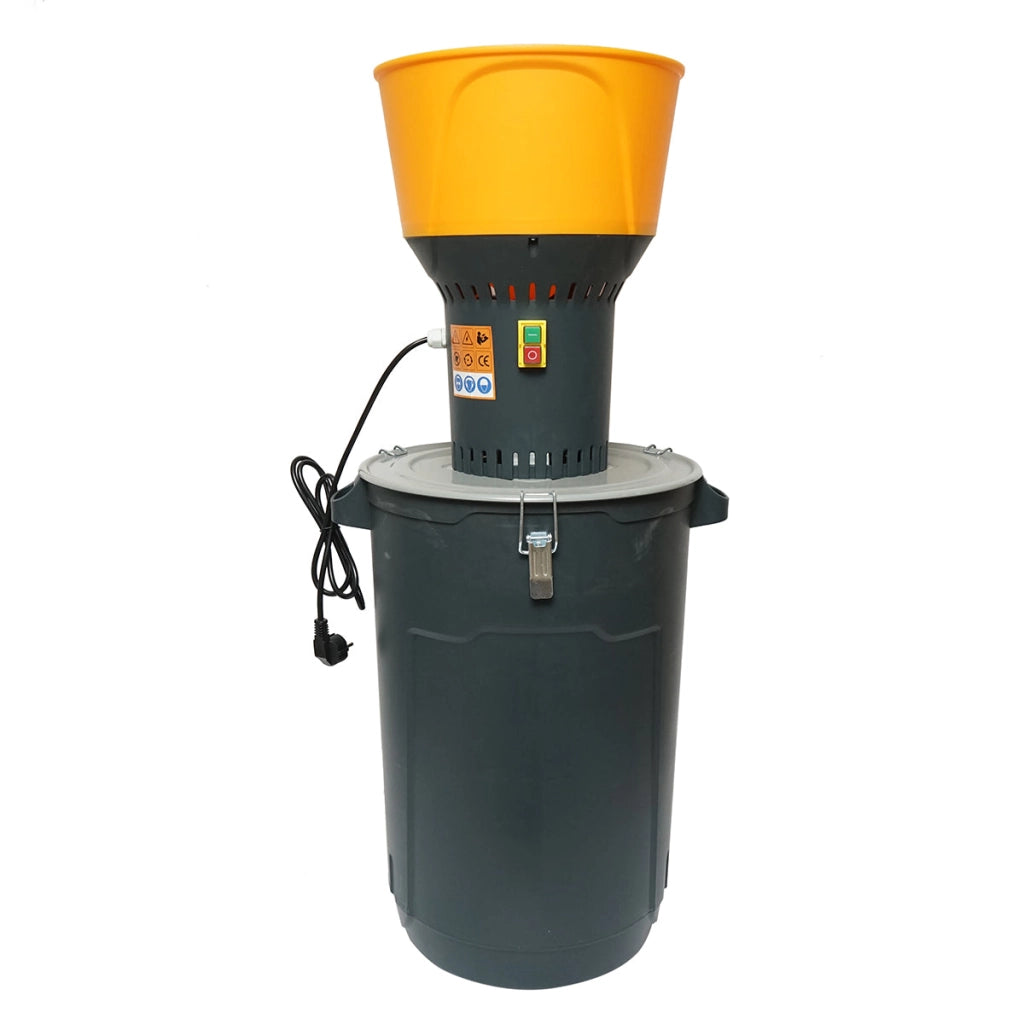 Mulino elettrico per cereali 1,3 KW, 220V, spegnimento automatico, serbatoio 60L, 19000 giri/min, capacità 350 Kg/h, 5 setacci inclusi