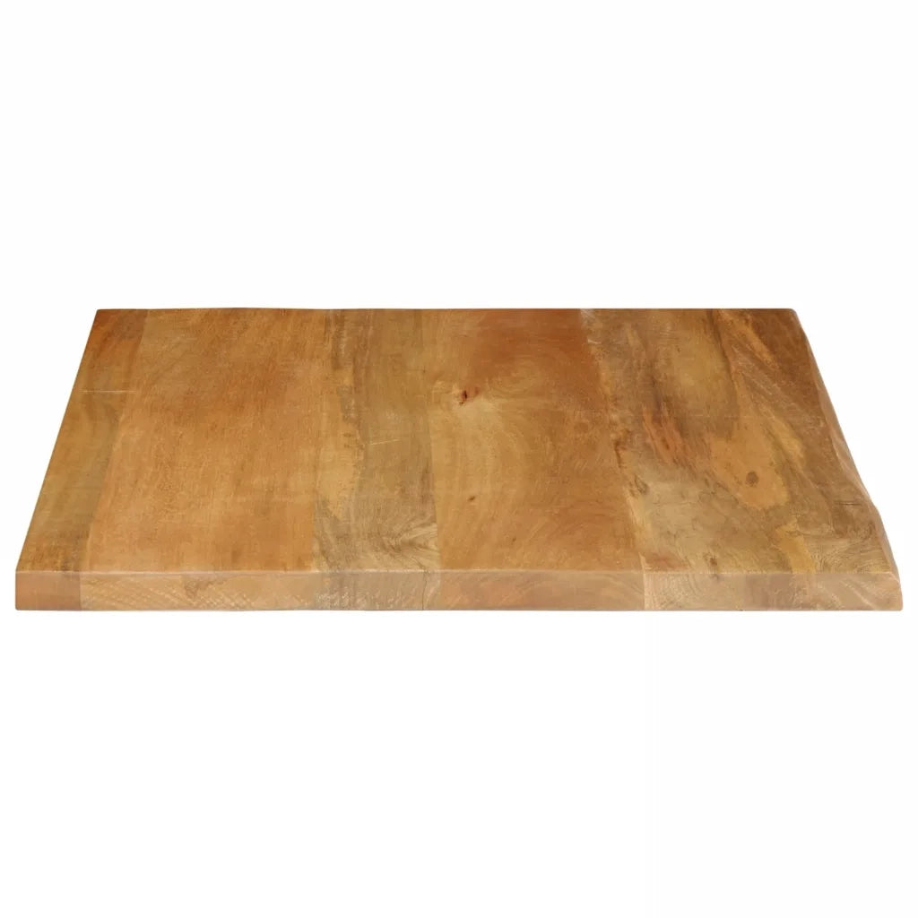 Piano Tavolo Bordi Vivi 60x60x3,8 cm in Legno Massello di Mango 370594