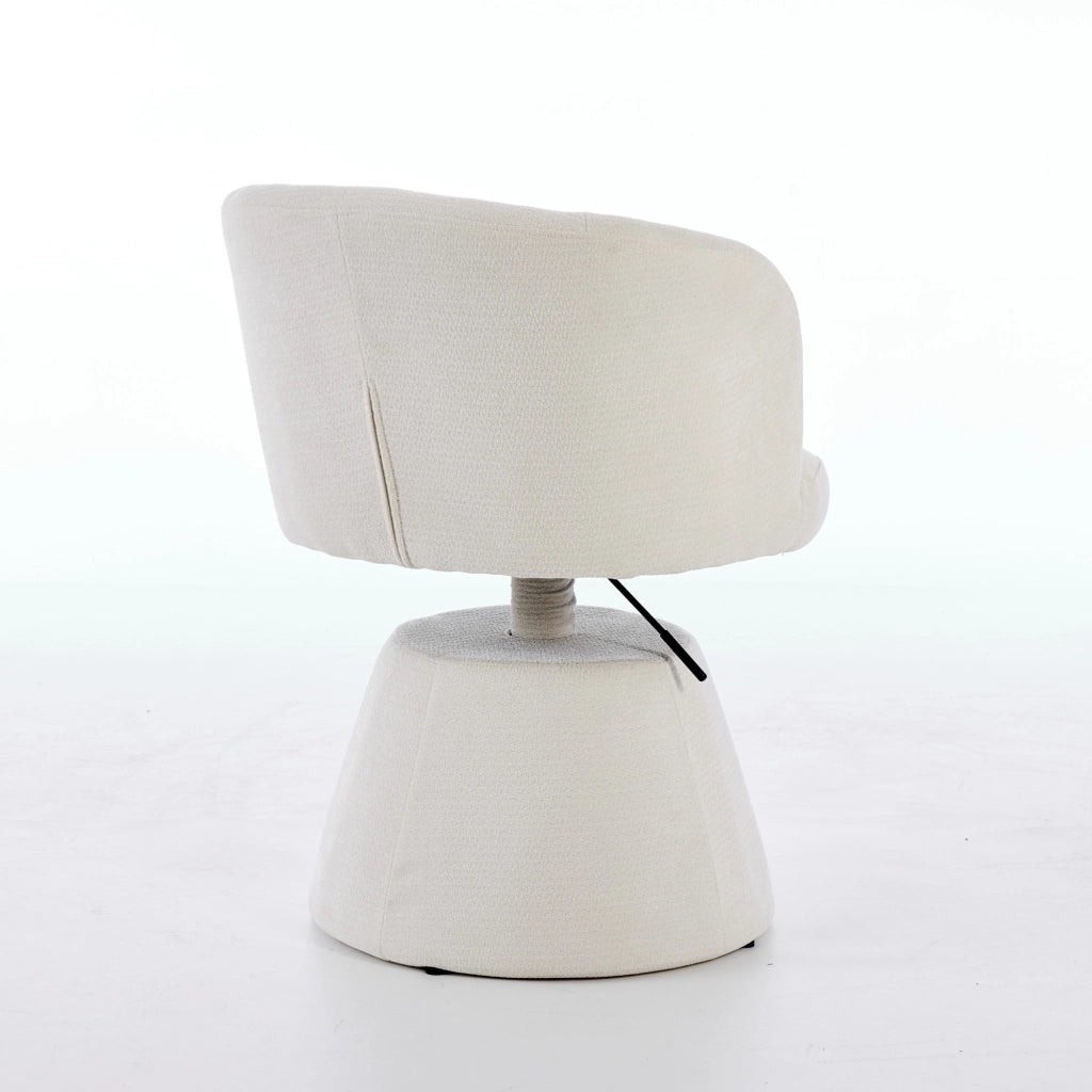 Sgabello da bar girevole a 360¡ã regolabile in altezza, sedia da pranzo rotonda moderna rivestita in ciniglia, sedia ergonomica di design per camera da