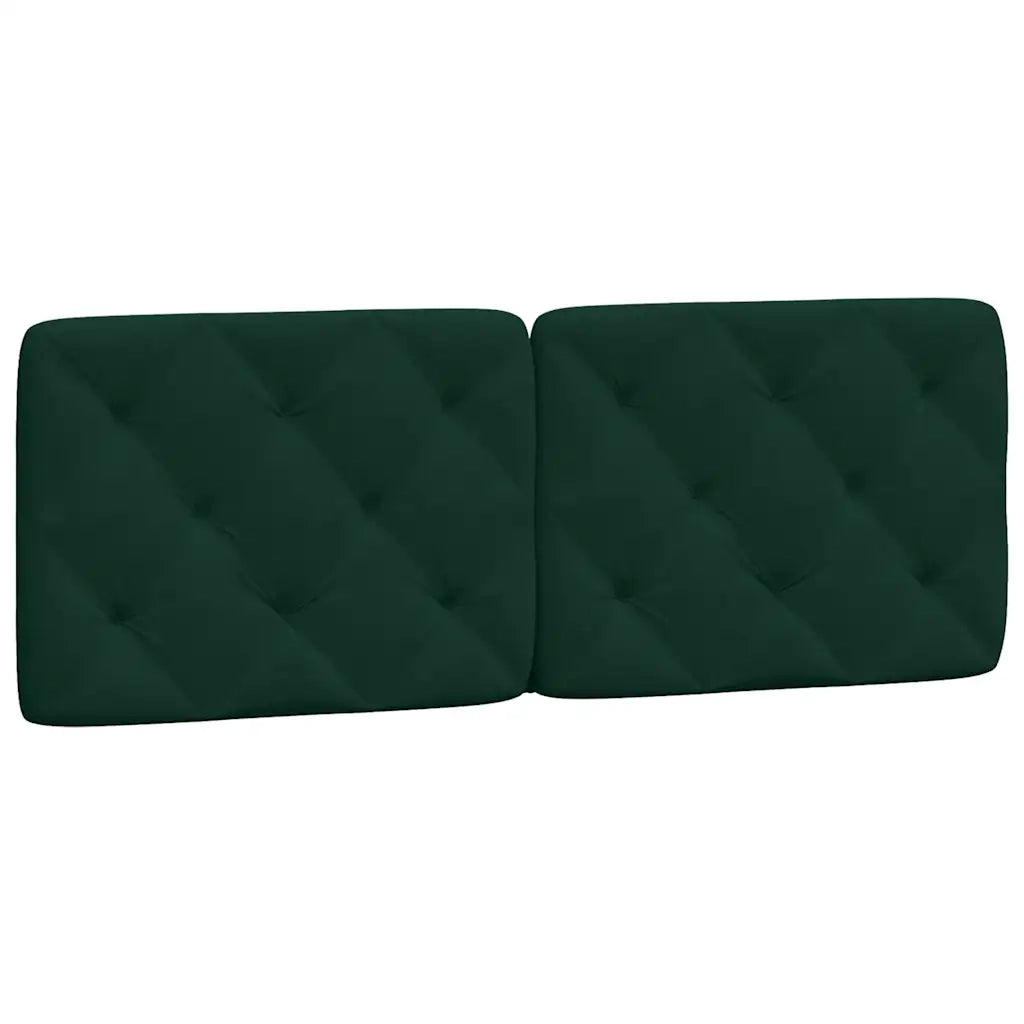Letto con Materasso Verde Scuro 140x200 cm in Velluto