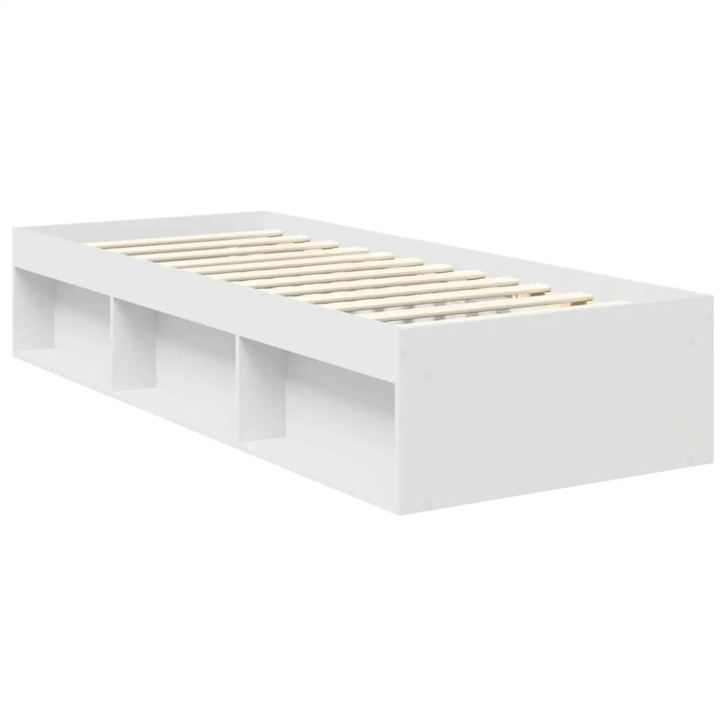 Struttura del letto-Giroletto-Rete del Letto Bianco 75 x 190 cm Pino massello 144261