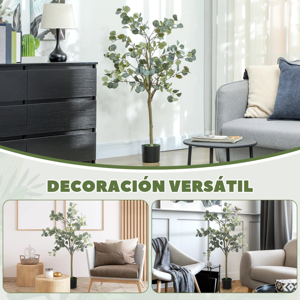 Pianta Artificiale Eucalipto ¨C Minimal ¨C Verde 150 cm in Vaso