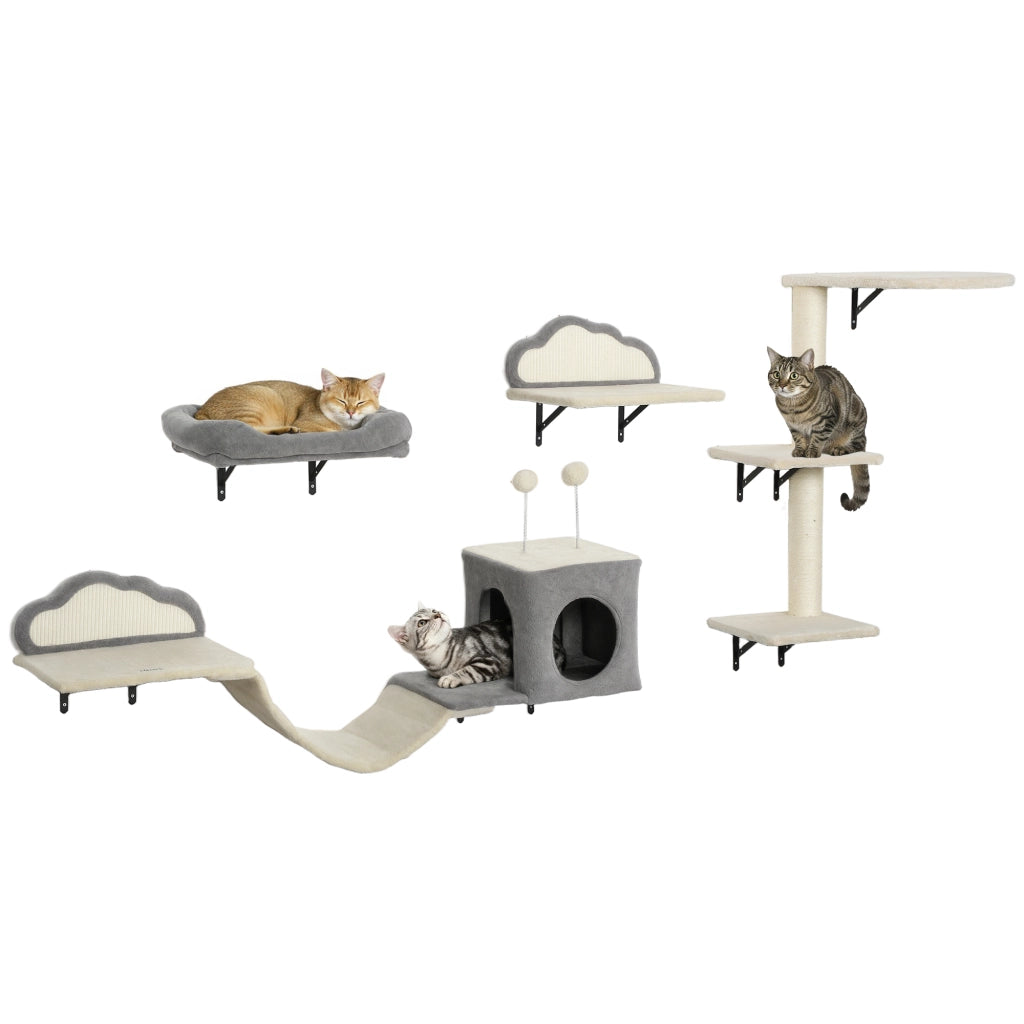 Set Tiragraffi da Parete in Sisal ¨C Minimal ¨C 4 Pezzi Beige