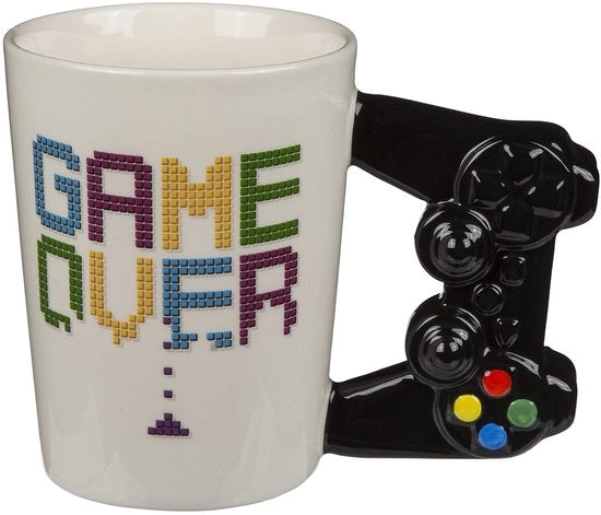 Tazza da caffè con controller-greep - Gamer Tazza da caffè - Ceramica - Capacità 300ml - Per bevande calde/fredde - Attraente tazza per i fan dei giochi - Tazza da caffè per gamer
