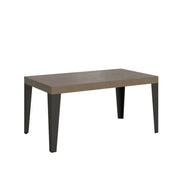 Tavolo allungabile 140/244x90 cm Flame Premium tortora gambe antracite