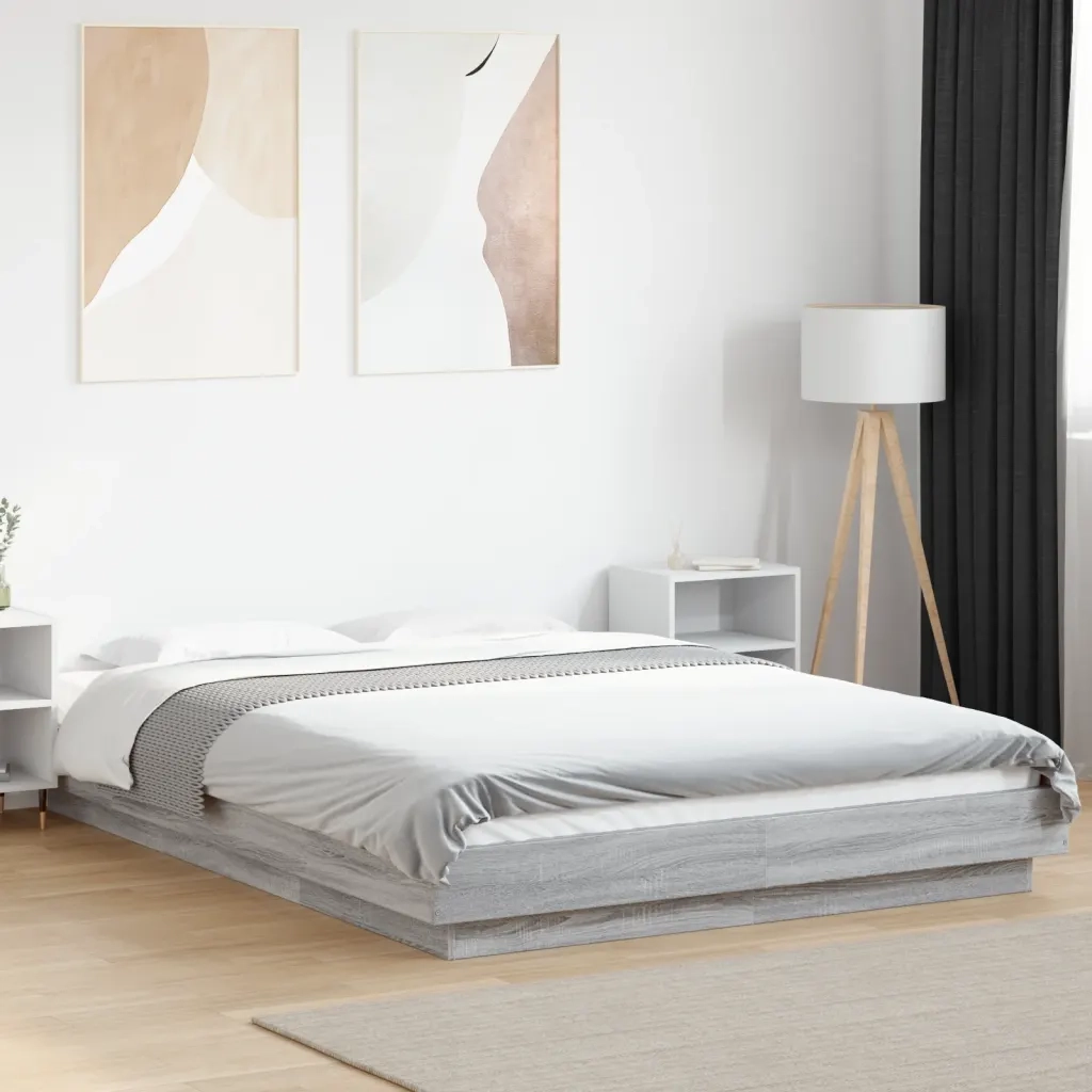 Giroletto Grigio Sonoma 140x200 cm in Legno Multistrato 3281194