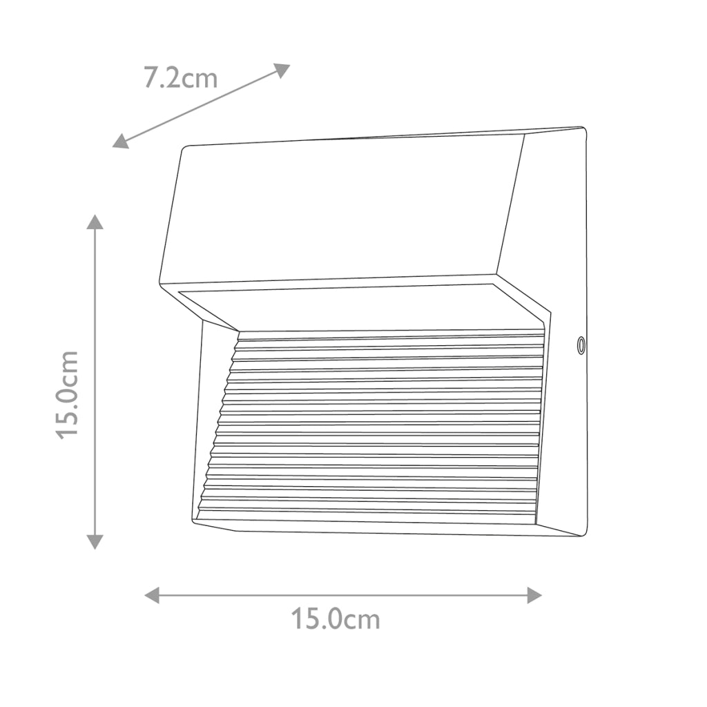 Applique esterno grafite LED 6W 3000K IP54 Elstead Freyr