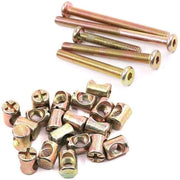 Set di viti a mozzo a 6 mm - 15 set - viti a mozzo M6 - zincate - set di chiavi a stella - ideale per progetti di fai da te - viti a mozzo