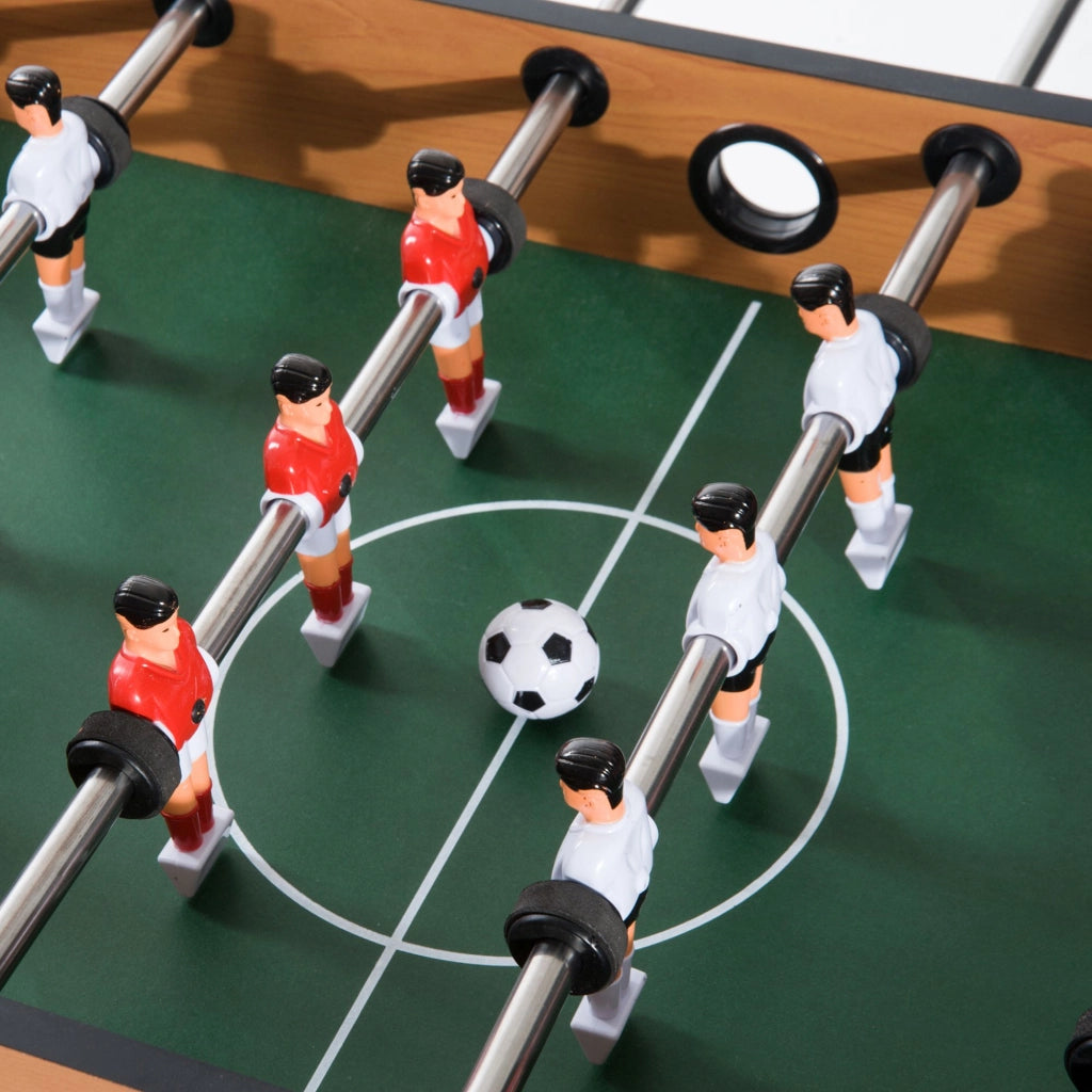 Tavolo da gioco multifunzione 4 in 1: calcio balilla, hockey da tavolo, ping pong, biliardo - Tavolo da gioco multifunzionale 87x43x73cm per