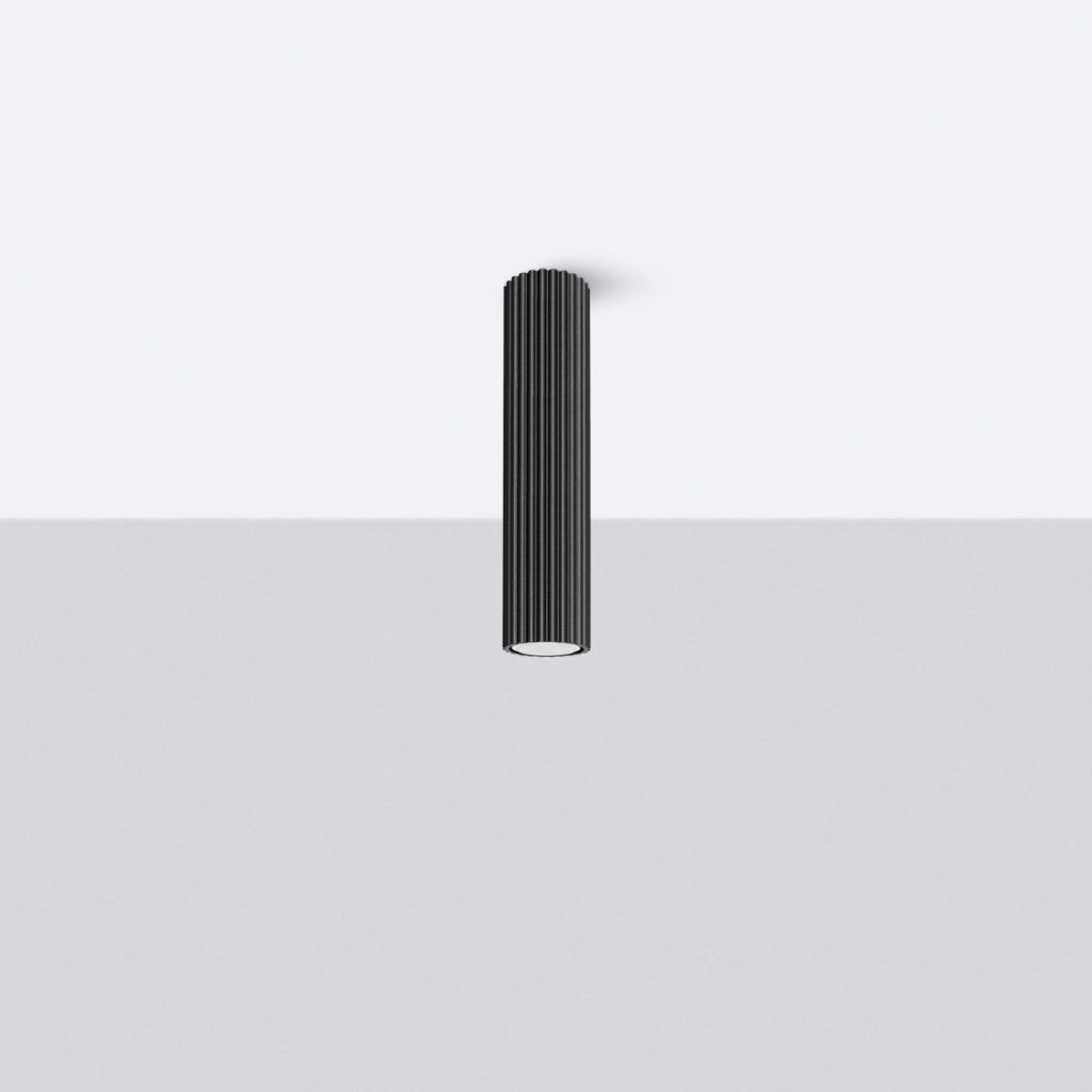 Lampada da soffitto KARBON 30 nero