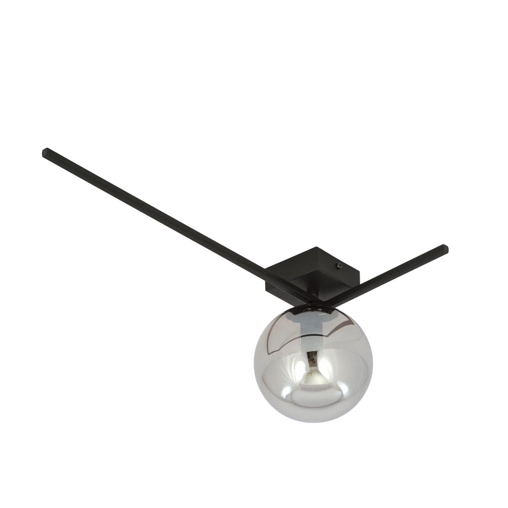 Plafoniera Emibig Imago 1xE14 nera/grafite 50cm dimmerabile