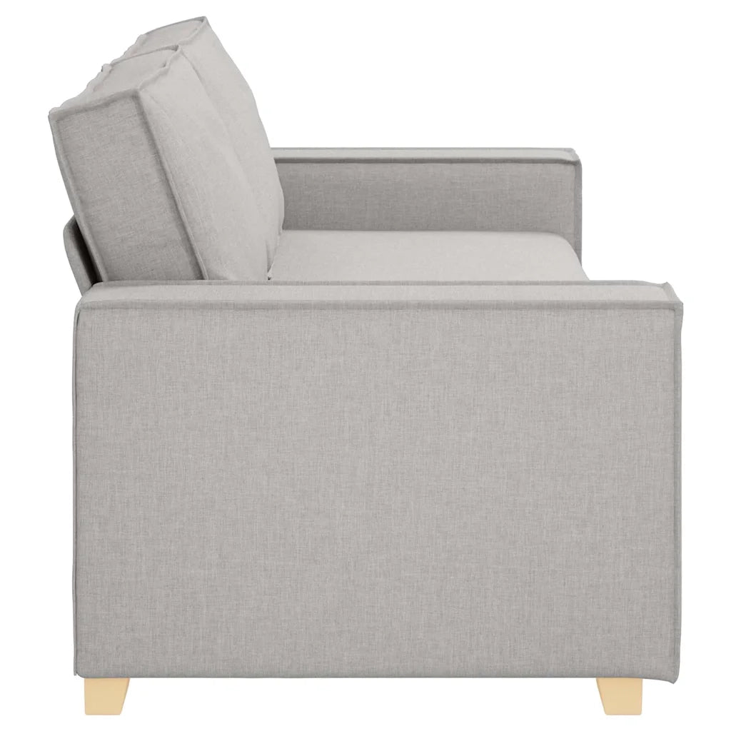 Divano a 3 posti Grigio Nuvola 220x78x84 cm in Tessuto 4104998