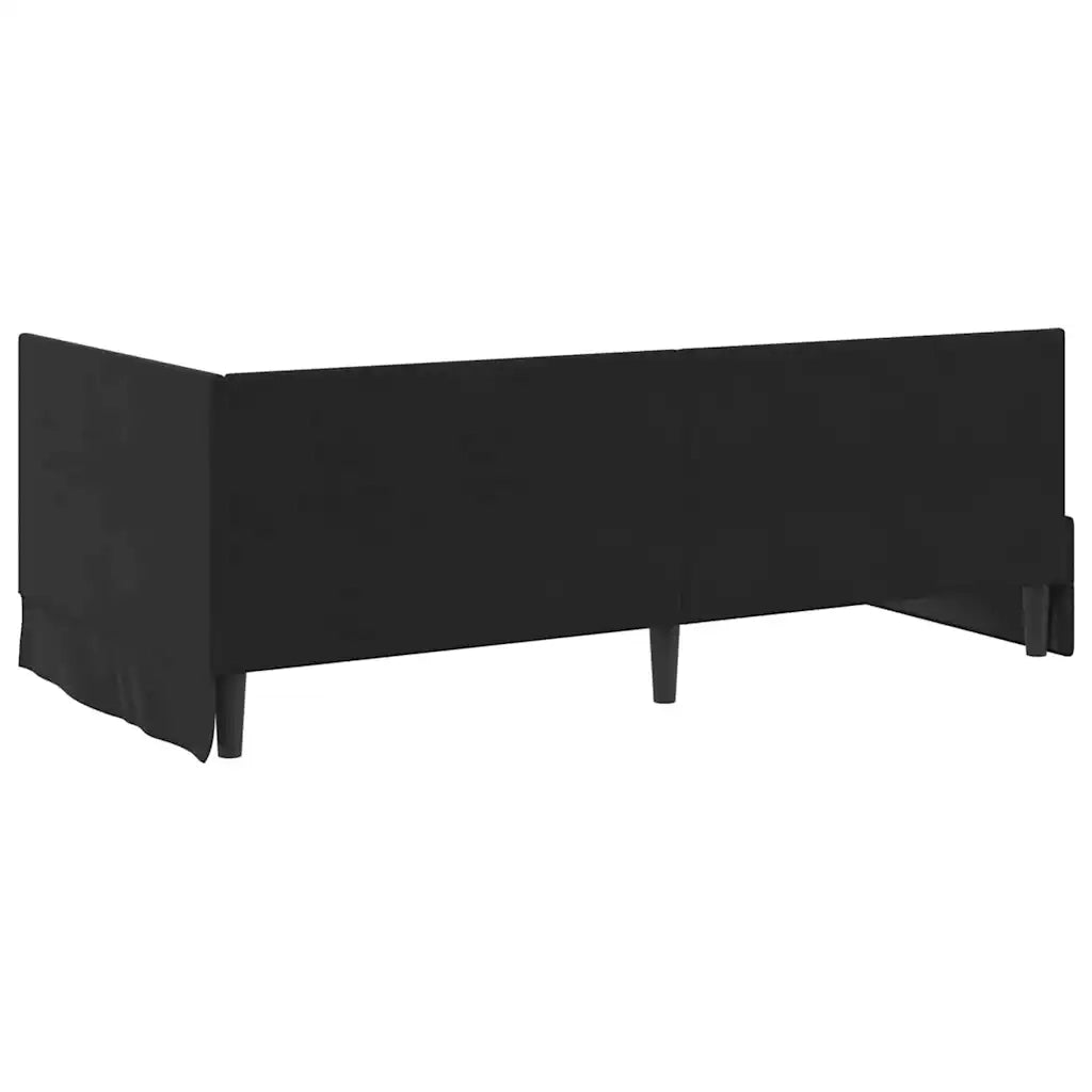 Struttura Letto Angolare con Materasso 2 pcs Nero Velluto 3393953
