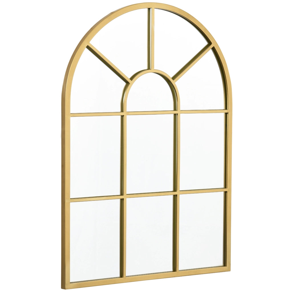 Specchio da parete con cornice metallica ¨C zephmum ¨C oro 70x2x50 cm