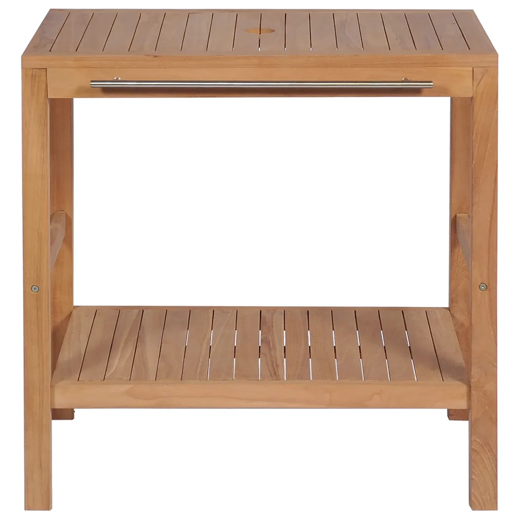 Mobile per Lavabo in Massello di Teak 74x45x75 cm 246492
