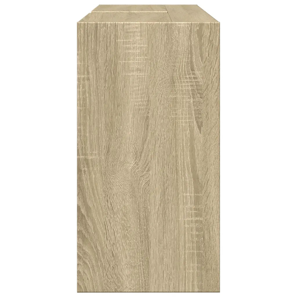 Mobile Lavabo-Armadietto da bagno Rovere Sonoma 90x29x55 cm in Truciolare