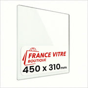 450 x 310 x 4 mm - Vetro per stufa a legna - vetro camino di ricambio - vetro per caminetto resistente al fuoco - France Vitre