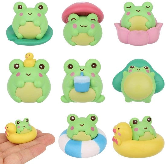 Figurine di plastica miniatura PVC - Decorazione da tavolo - 8 pezzi - Animali in miniatura - Stili diversi - Decorazioni per la casa
