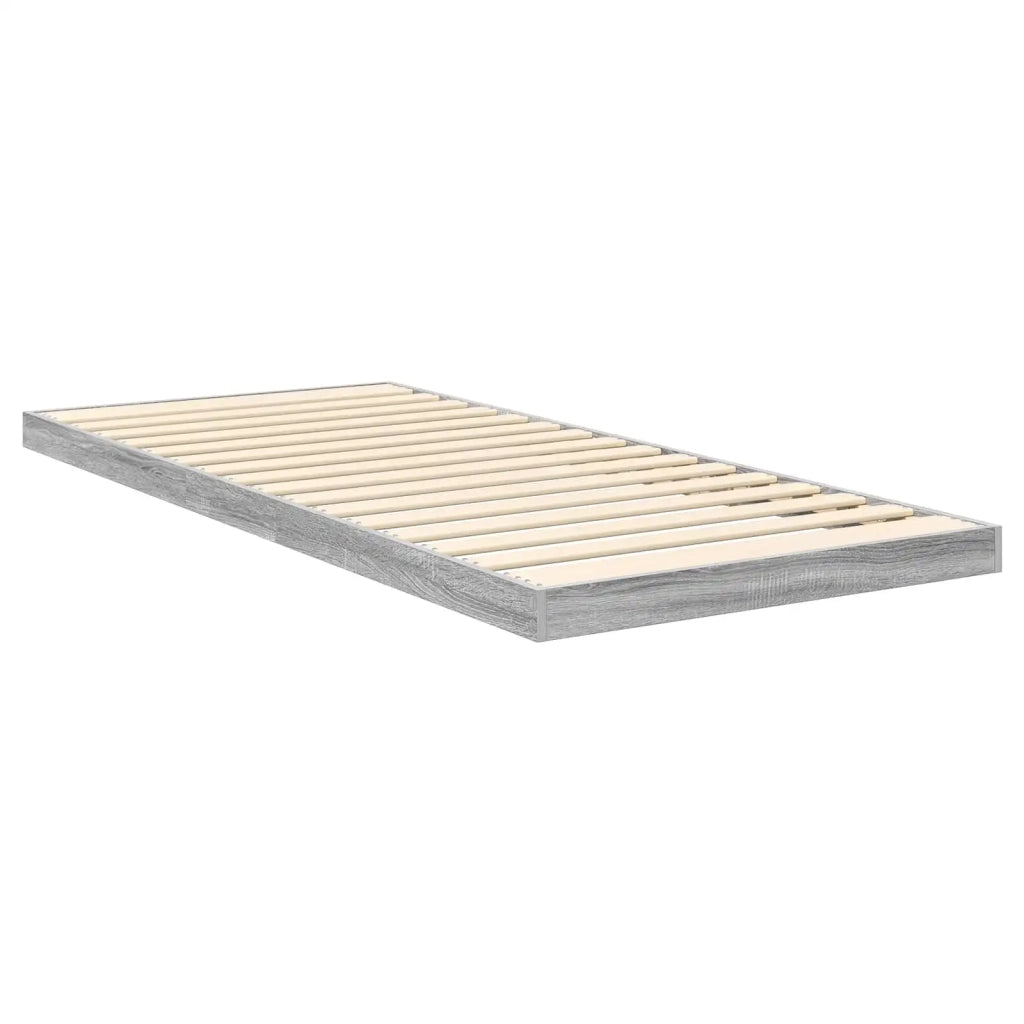 Struttura letto a terra-Giroletto Grigio Sonoma 100 x 200 cm