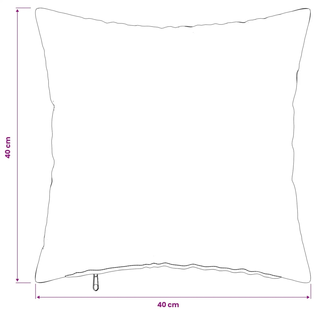 Federa 12 pcs HEERLEN Beige 40 x 40 cm Bouclé 908496