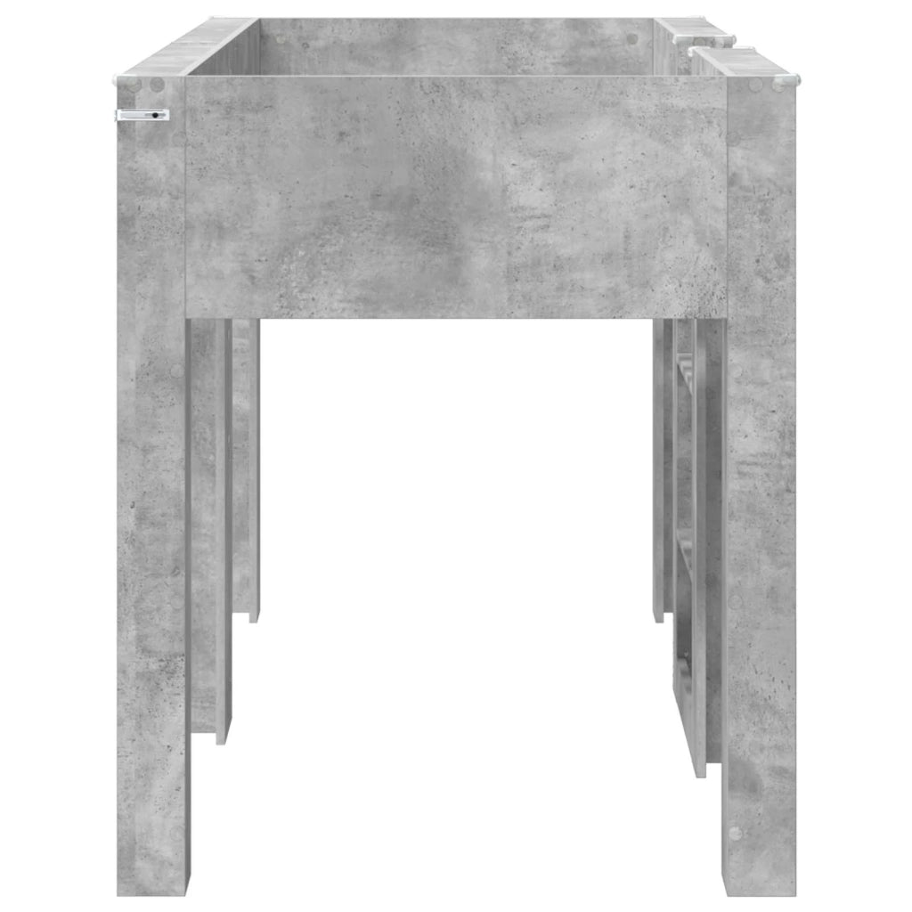 Letto a Castello per Bambini | Letto Infantile | Lettino Grigio cemento 75 x 190 cm