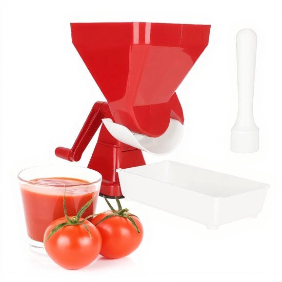 Strumento per la preparazione di salse - Filtratore in acciaio inossidabile - Manuale per la preparazione di salse - Dimensioni 20 x 17 x 31 cm - Centrifuga per succhi di frutta