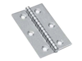 CERNIERE PIANE IN ACCIAIO INOX PERNO FISSO- - mm.60x50x1,5 - 25 pezzi