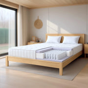 Materasso 180x190 a Molle Insacchettate e Memory Foam | Altezza 25 cm | Ergonomico, Ignifugo, Anallergico | Prodotto in Italia
