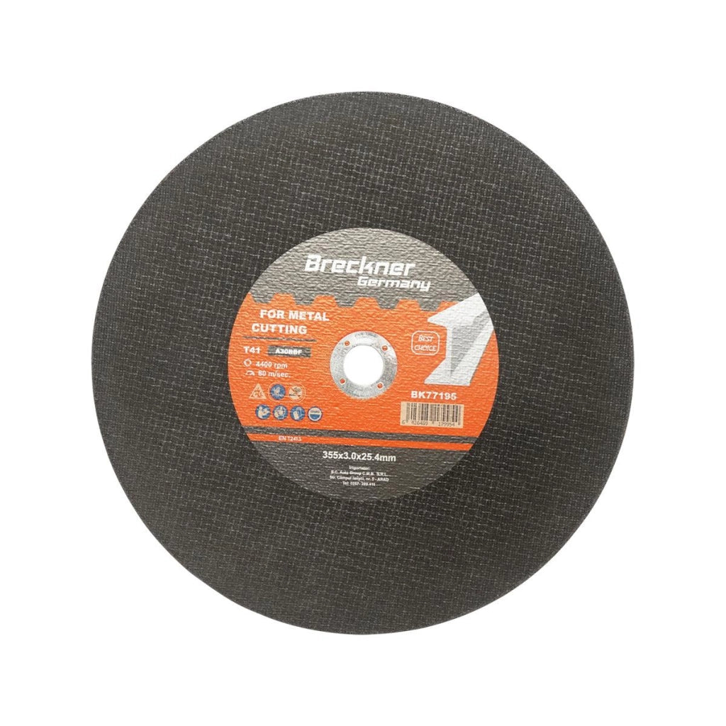 Dischi da Taglio Metallo T41 355x3.0x25mm Disco Flessibili Mola Taglio Breckner Germany