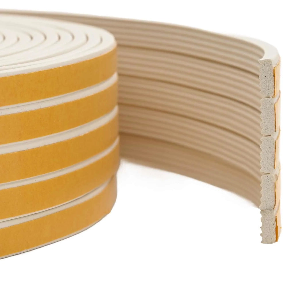 Nastro adesivo per finestre Bianco 8 x 3 mm 12 m Schiuma EPDM 42038106