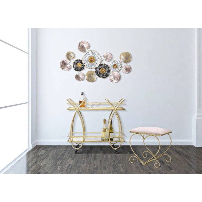 Sgabello Heart Rosa cm 50x37,5x51,5