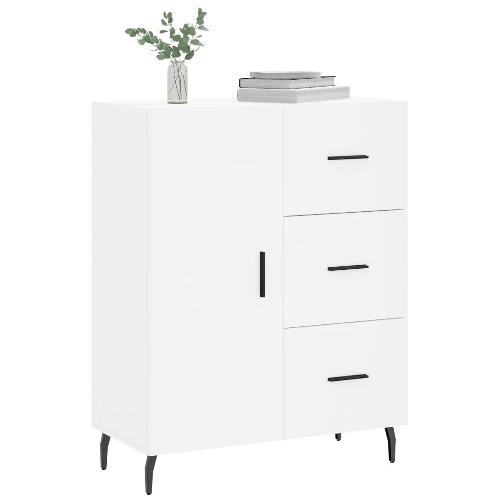 Credenza | Madia | Buffet da pranzo | Armadio da pranzo Bianca 69,5x34x90 cm in Legno Multistrato