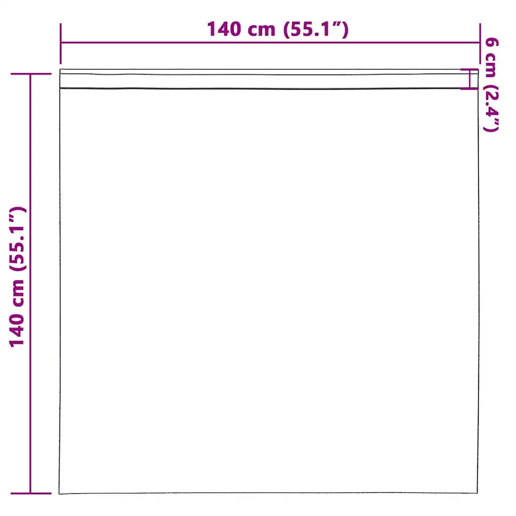 Tende in Velluto 2 pcs Cappuccino 140 x 140 cm Velluto 4107703