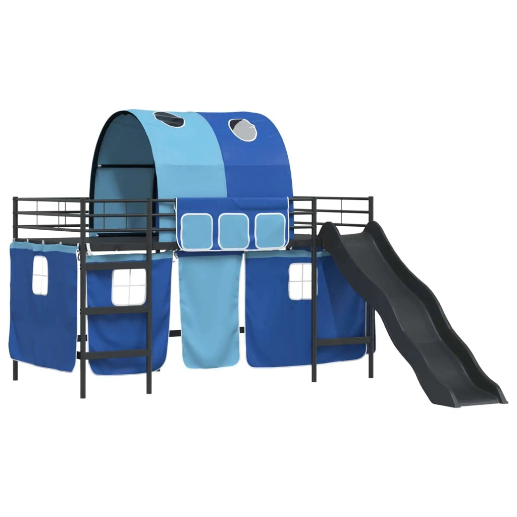 Struttura del letto loft per bambini Nero e Blu 100 x 200 cm 42020841