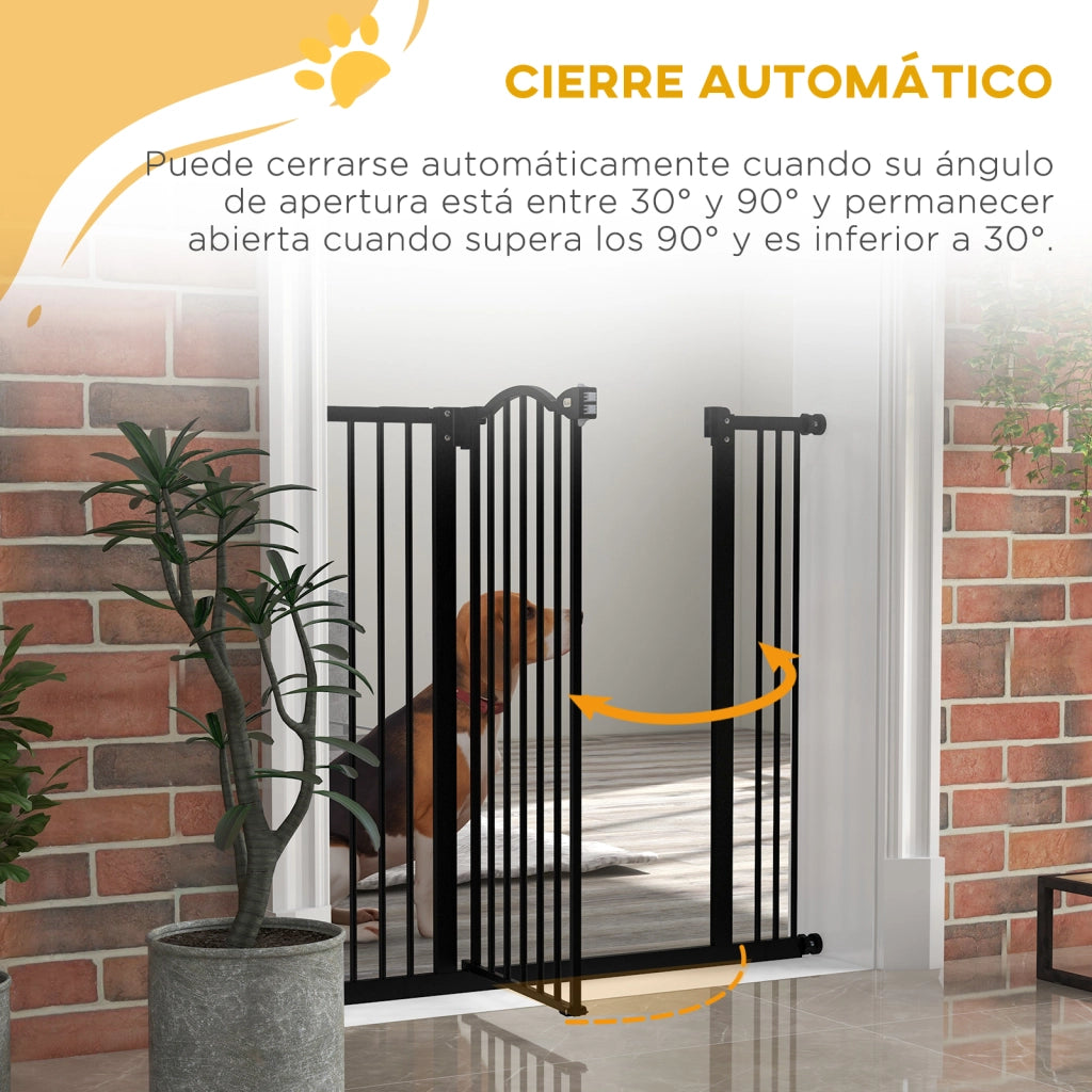 Barriera di Sicurezza per Cani con Larghezza Regolabile 76-104 cm ¨C Minimal ¨C Nero